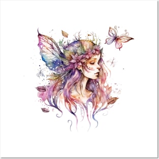 Watercolor Fairy #1 Posters and Art